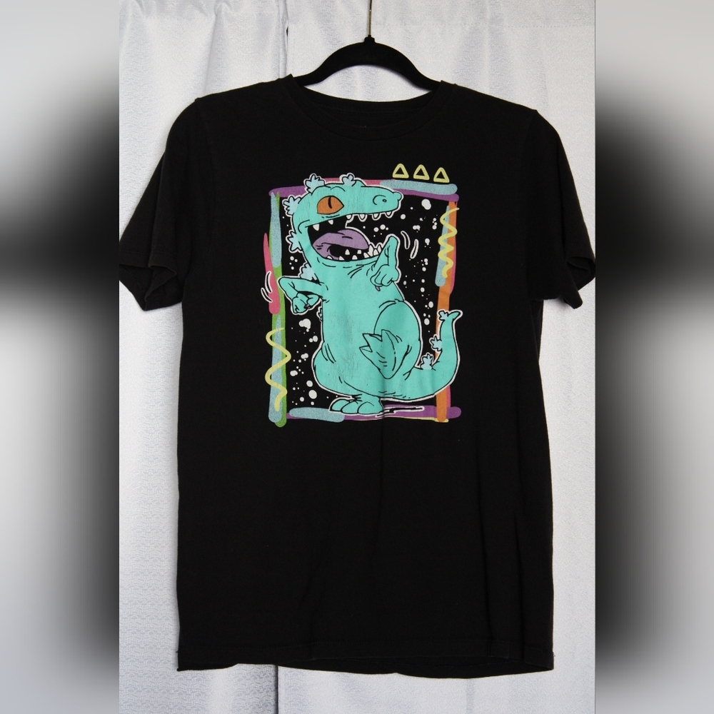 Unisex Black Rugrats Graphic Tee – Size 18/20